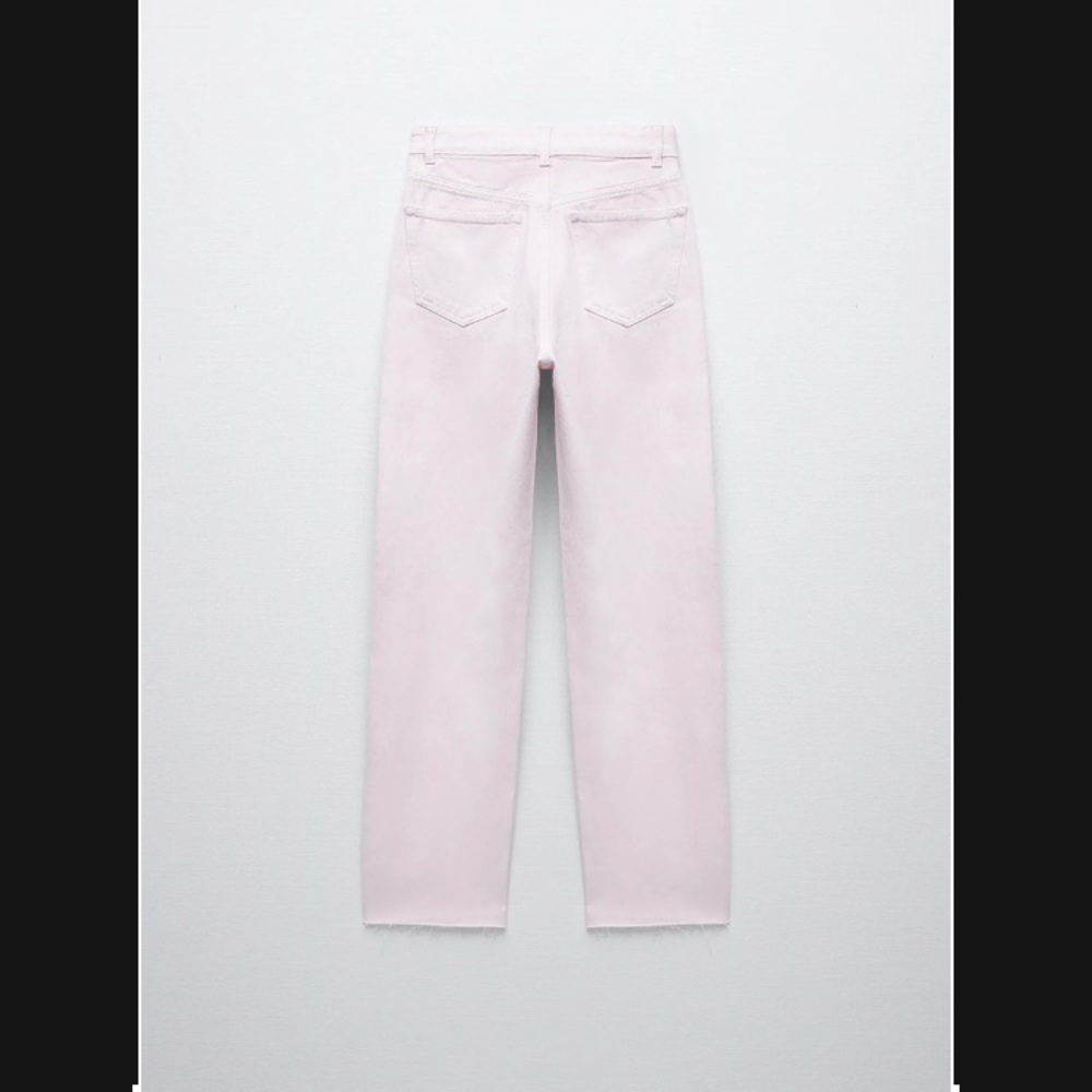 Zara Hi-Rise Straight Leg Cropped Jean - Picture 7 of 8